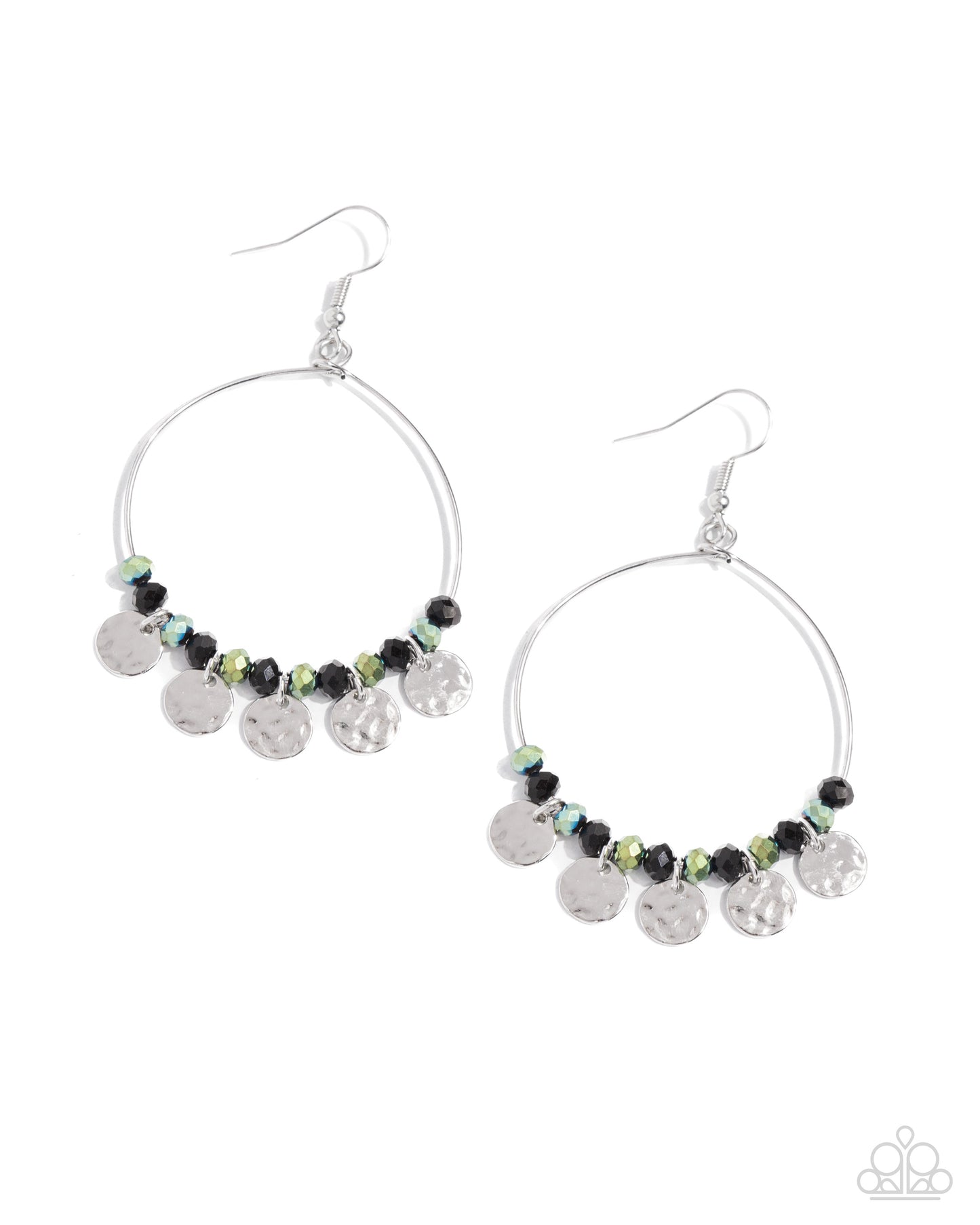 Wistful Waltz Black Earrings