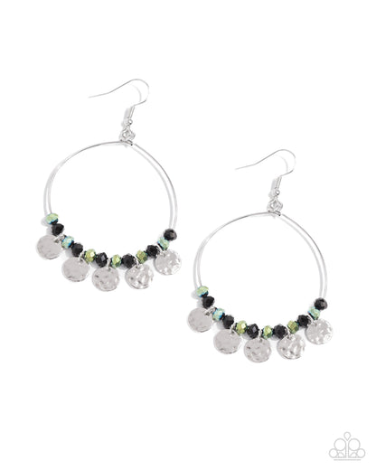 Wistful Waltz Black Earrings