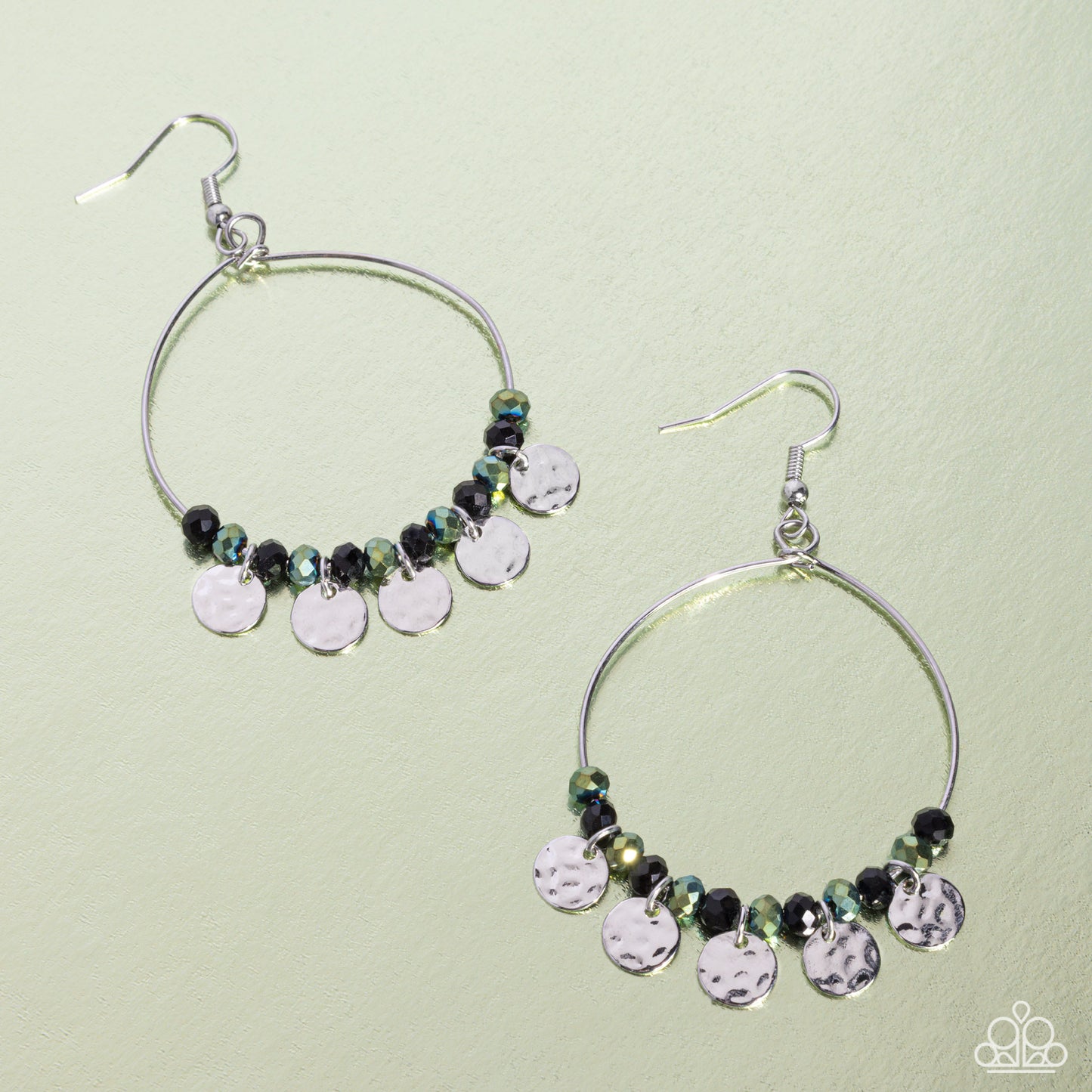 Wistful Waltz Black Earrings