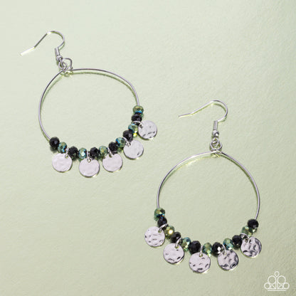 Wistful Waltz Black Earrings