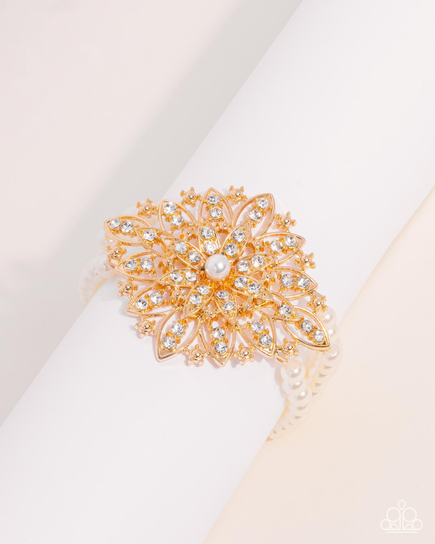 Flattering Floral Gold Bracelet