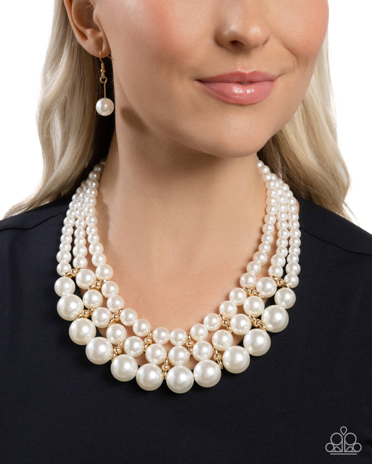 Glossy Gala Gold Necklace