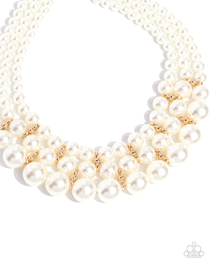 Glossy Gala Gold Necklace