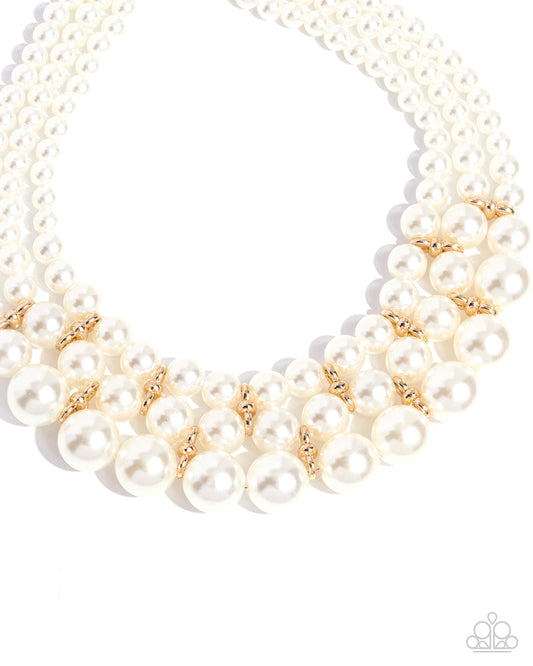 Glossy Gala Gold Necklace