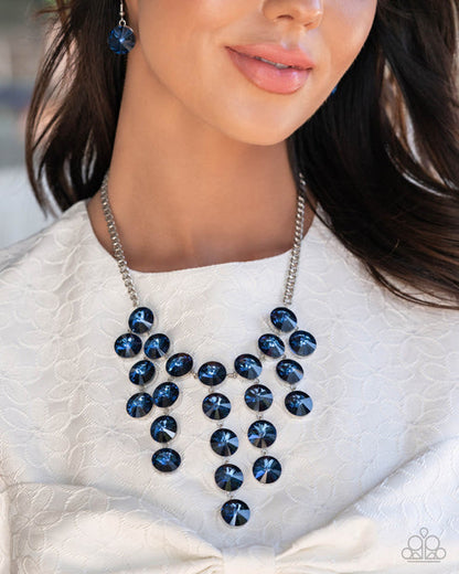 Spotlight Stunner Blue Necklace Paparazzi