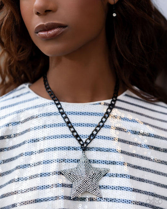 Stellar Selfie Black Necklace