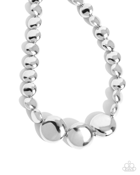Reflective Roar Silver Necklace
