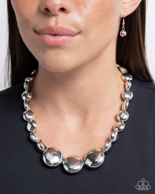 Reflective Roar Silver Necklace
