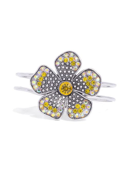 Bedazzled Bloom Yellow Bracelet