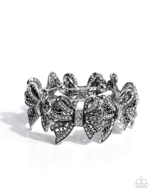 French Flourish White Bracelet