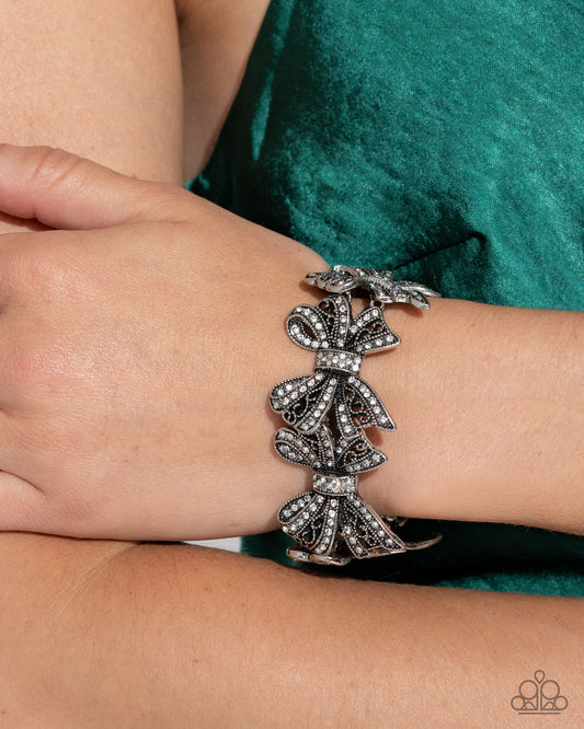 French Flourish White Bracelet