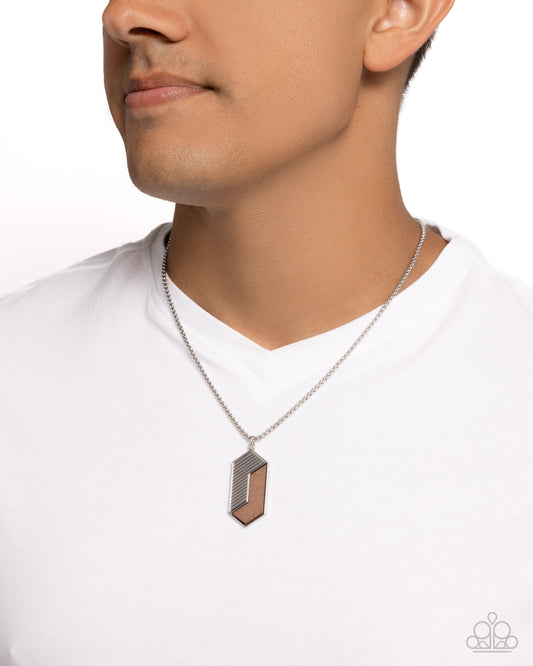 WOODWORK Study Silver Necklace