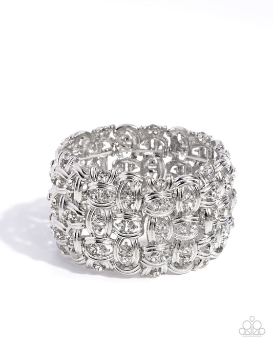 Woven Wardrobe White Bracelet