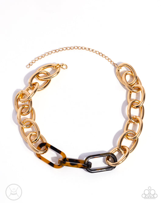 Uniquely Upmarket Gold Necklace