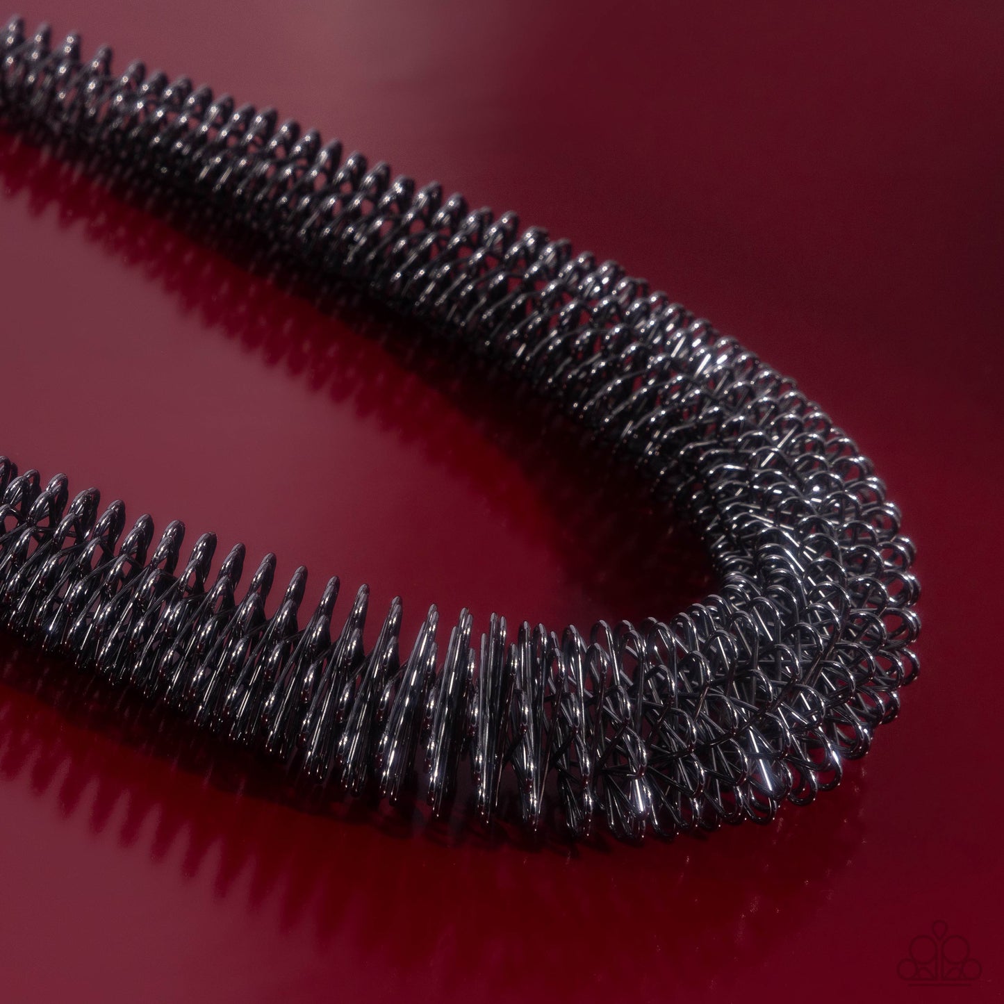 Trenchant Tribute Black Necklace