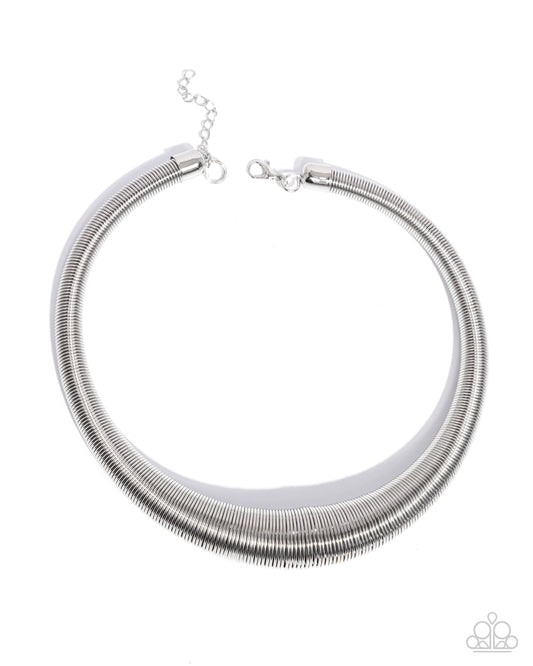 Dramatic Dynasty Silver Necklace