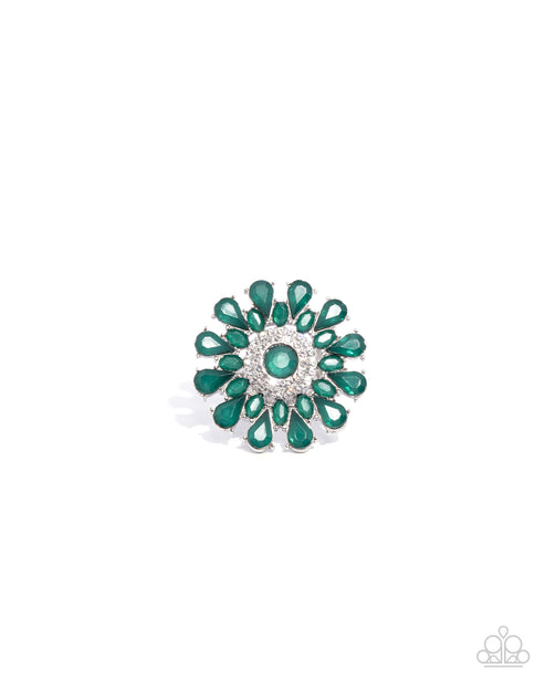 Steady Shimmer Green Ring Paparazzi