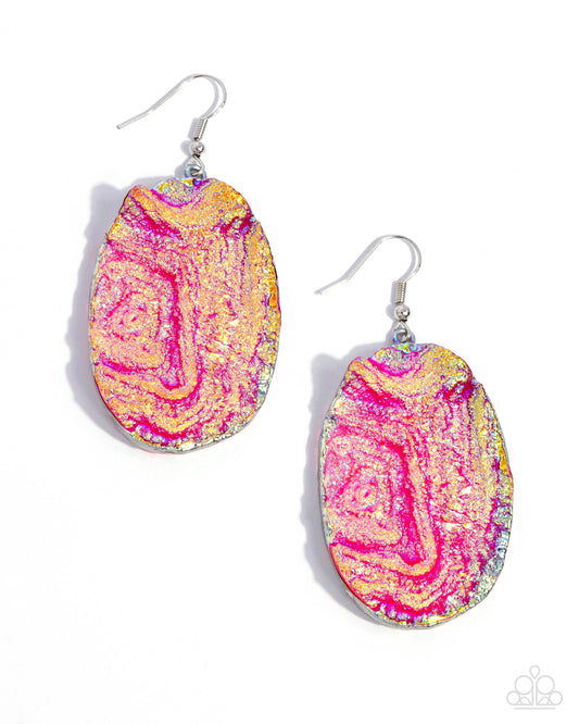Artistic Avenue Pink Earrings