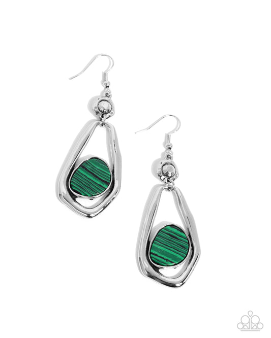 Scouting Spirals Green Earrings