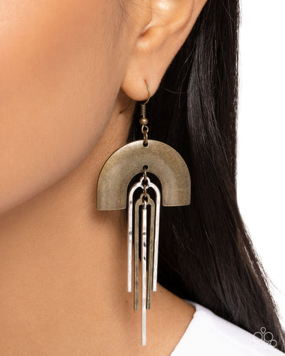 Rainbow Rarity Brass Earrings Paparazzi