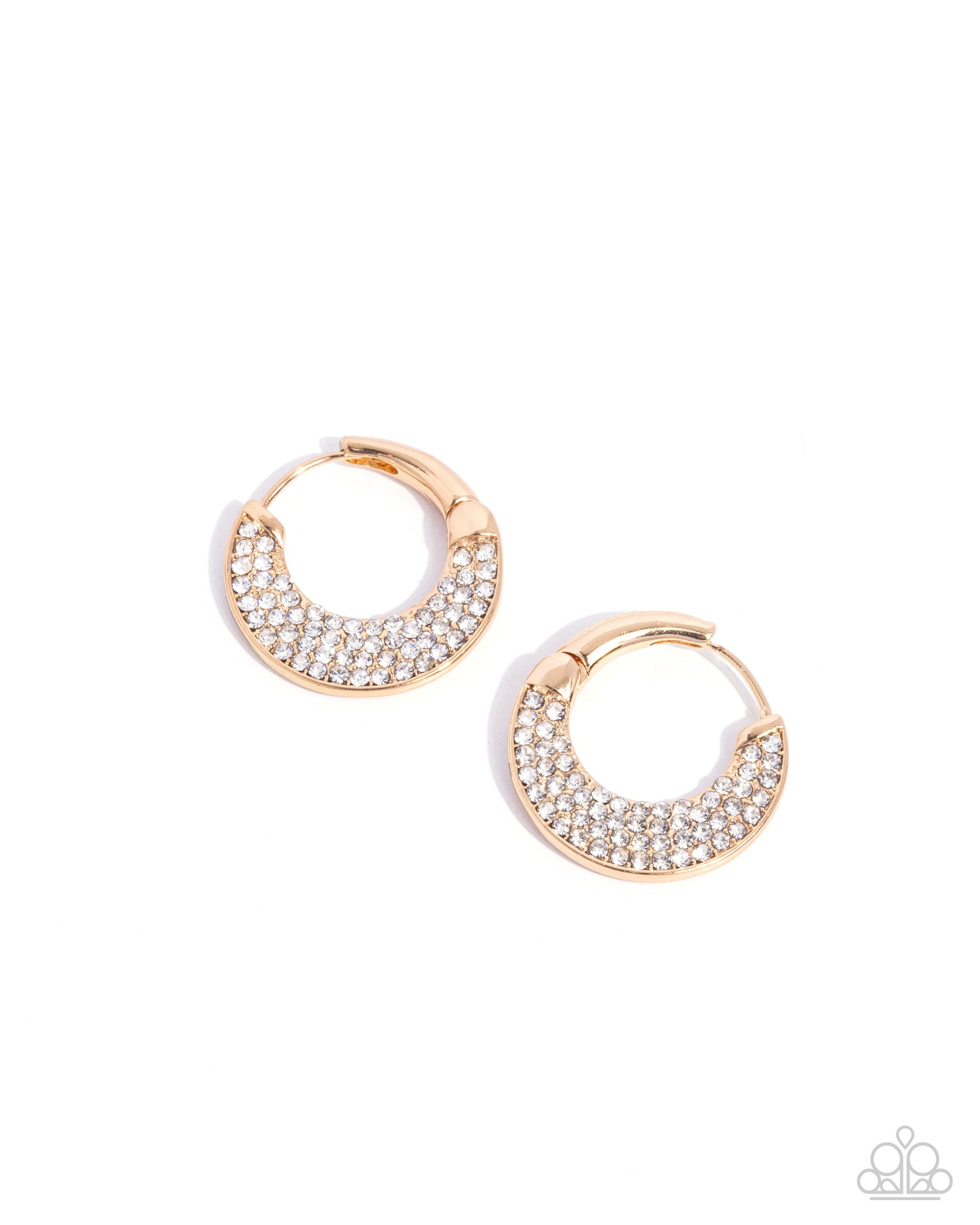 Winking Whimsy Gold Hoop Earrings Paparazzi