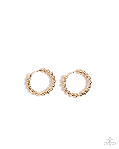 Darling Dance Gold Hoop Earrings