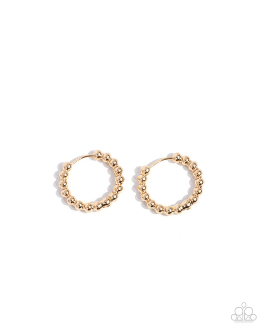 Darling Dance Gold Hoop Earrings