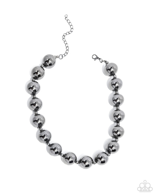 Flattery Will Get You Everywhere Black Necklace