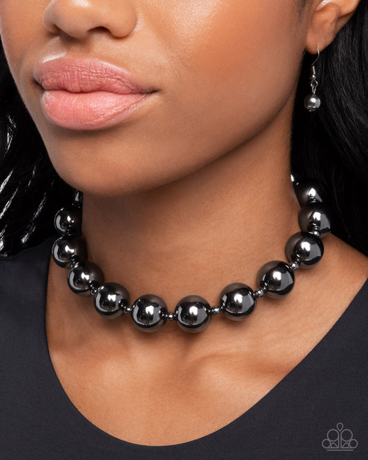 Flattery Will Get You Everywhere Black Necklace