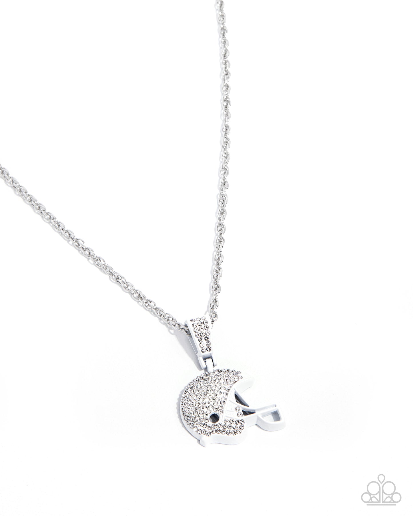 Helmet Headline White Necklace