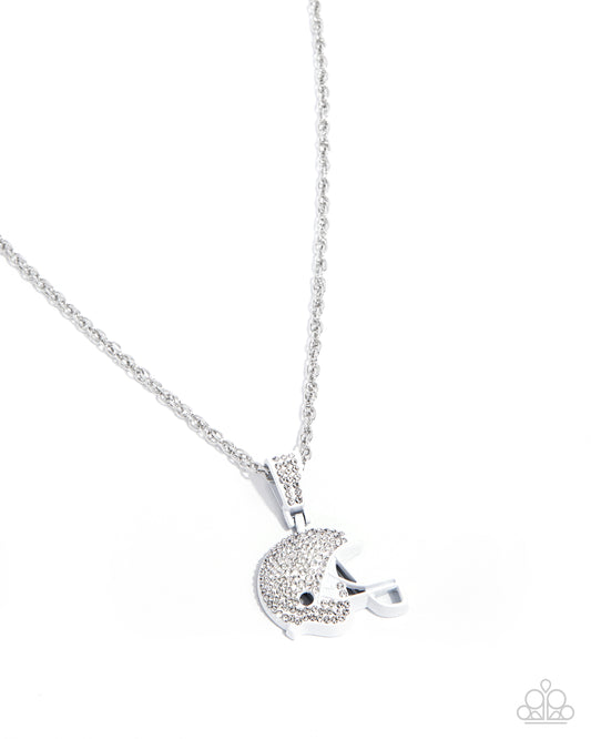 Helmet Headline White Necklace