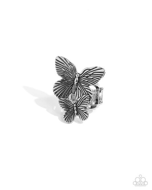 Drifting Duo Silver Ring