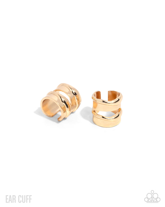 Competitive Advantage Gold Ear Cuff Earrings