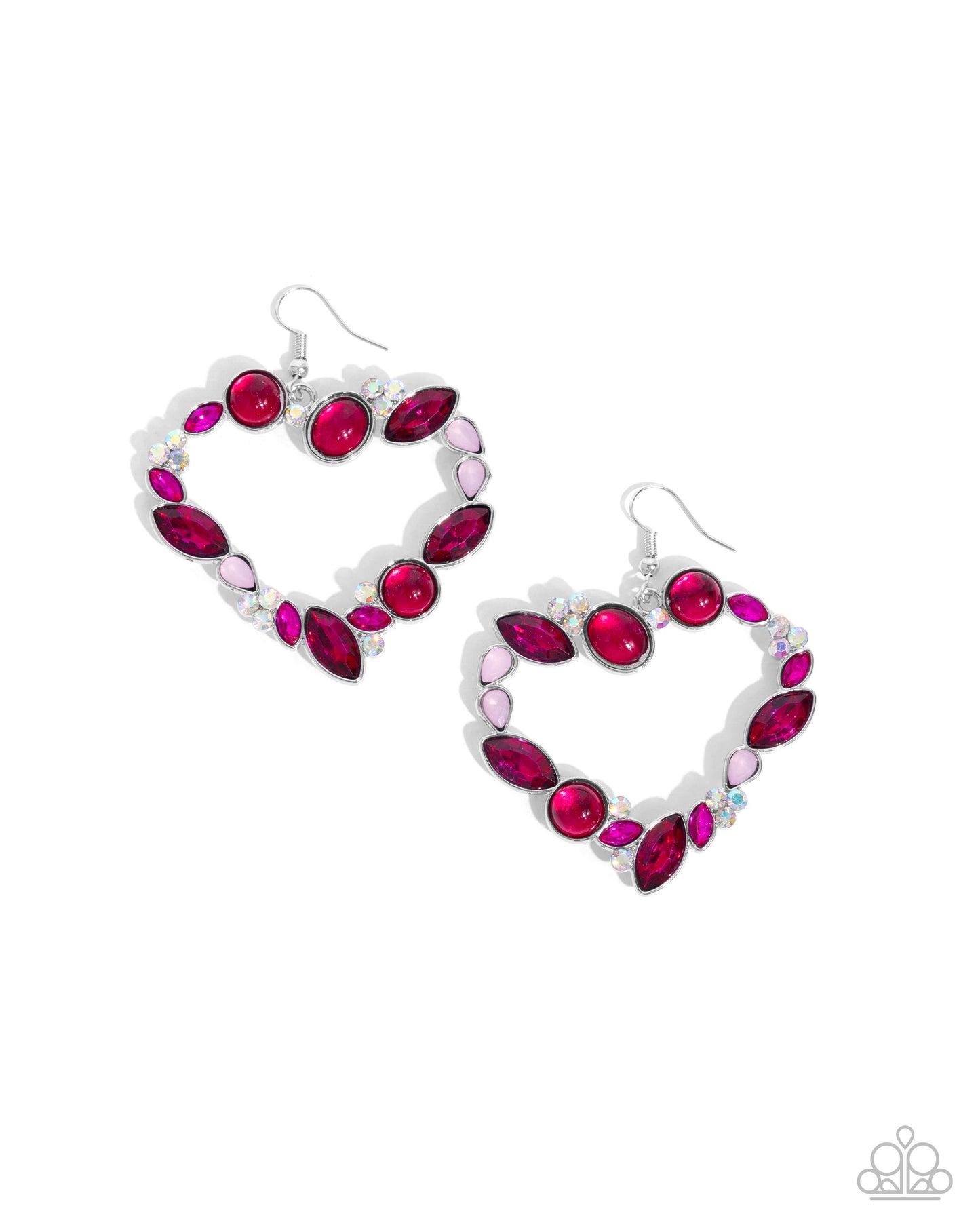 Heart Hierarchy Pink Earrings