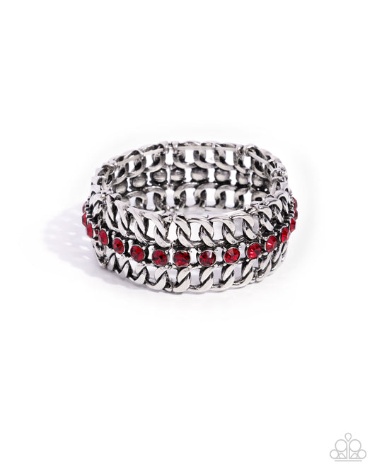Secure Shimmer Red Bracelet