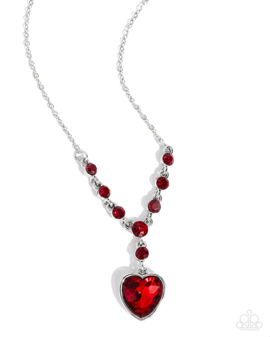 Fresh Fondness Red Necklace