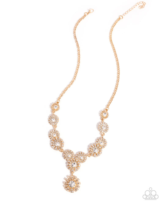 Sunburst Selfie Gold Necklace