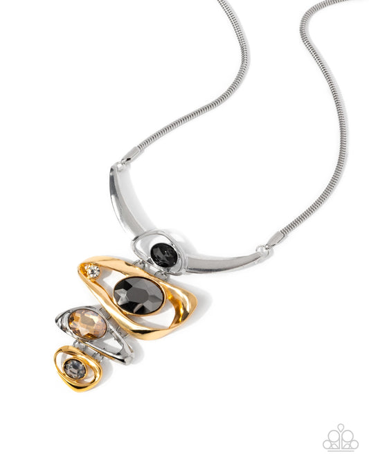 Abundantly Abstract Silver Necklace