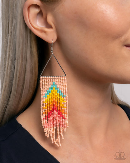 Pointed Promotion Yellow Earrings