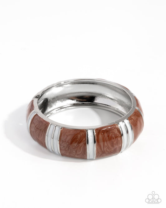 Pearly Persistence Brown Bracelet