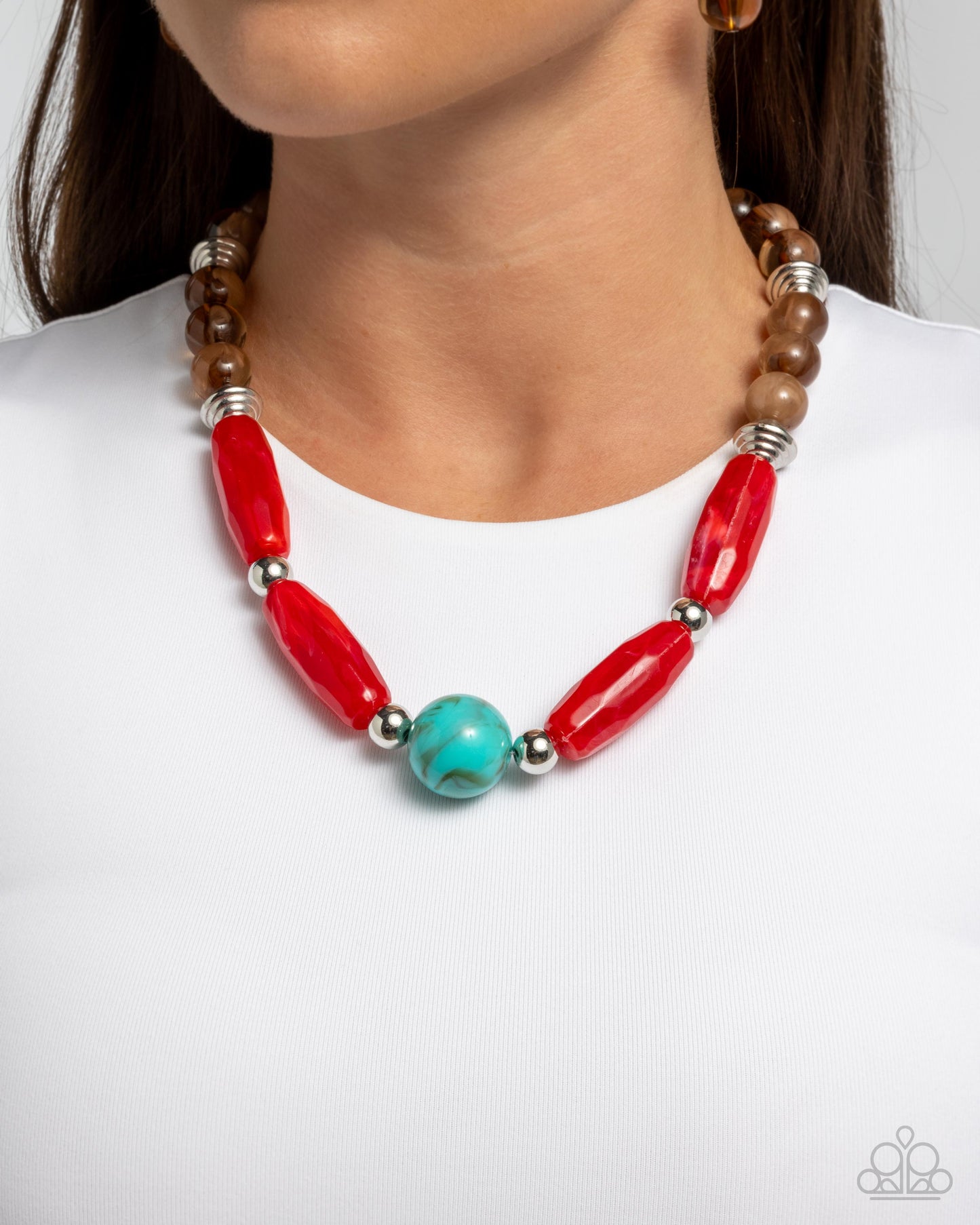 Sneaky Swirls Multi Necklace