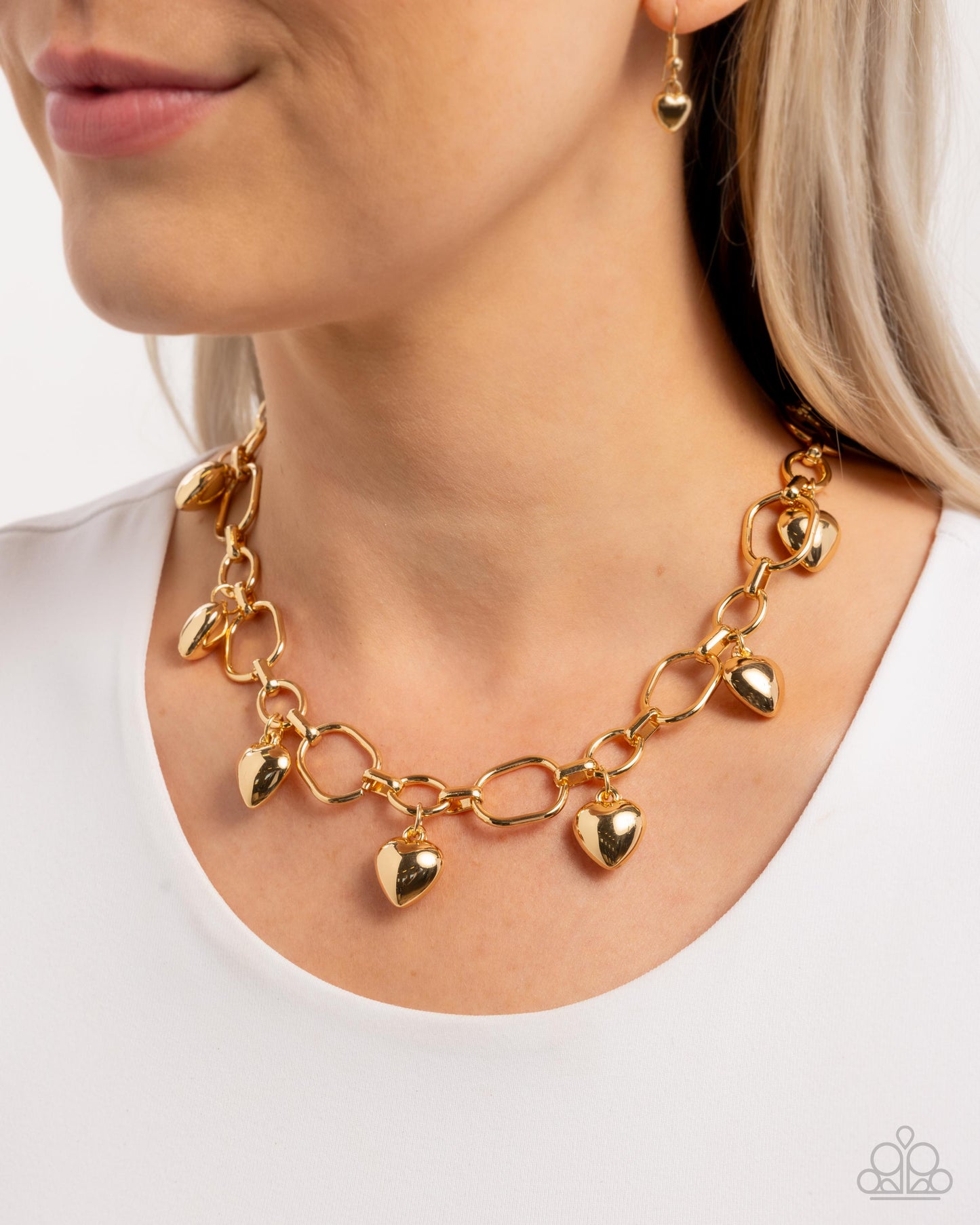 Hey Lover Gold Necklace