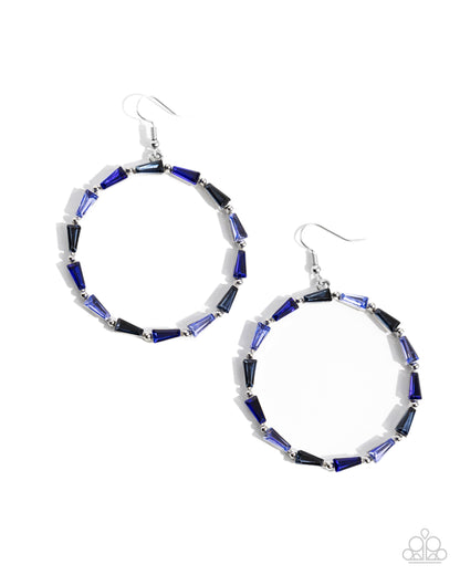 Bounce Around Blue Earrings Paparazzi
