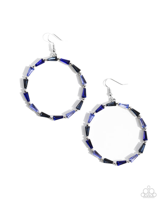 Bounce Around Blue Earrings Paparazzi