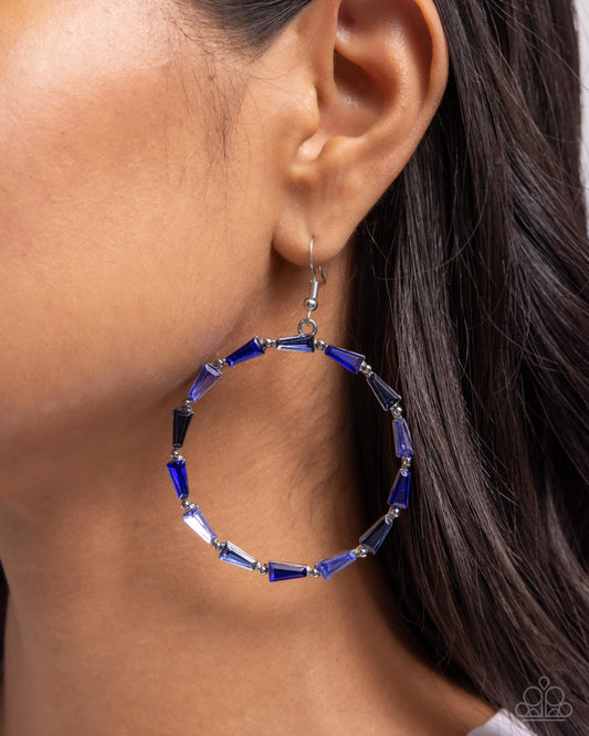 Bounce Around Blue Earrings Paparazzi