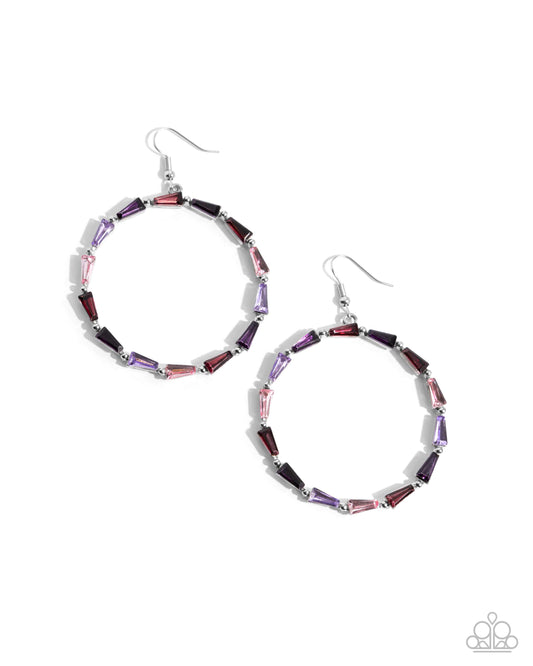 Bounce Around Purple Earrings Paparazzi