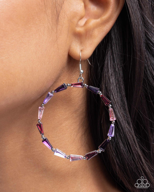 Bounce Around Purple Earrings Paparazzi