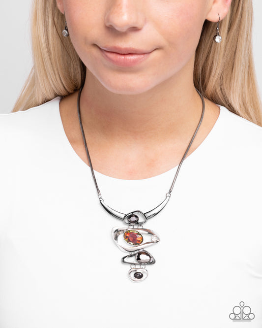 Abundantly Abstract Black Necklace