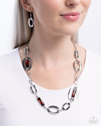 Big Fan of Yours Brown Necklace
