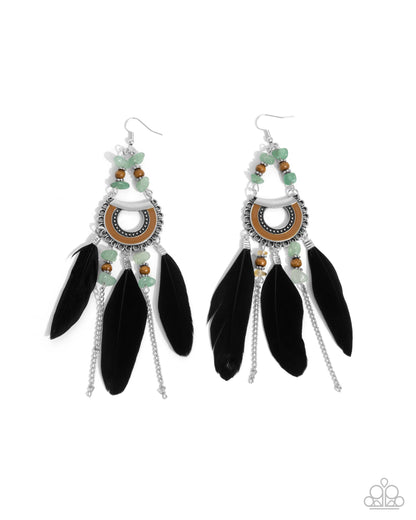 Serene Stage Green Earrings